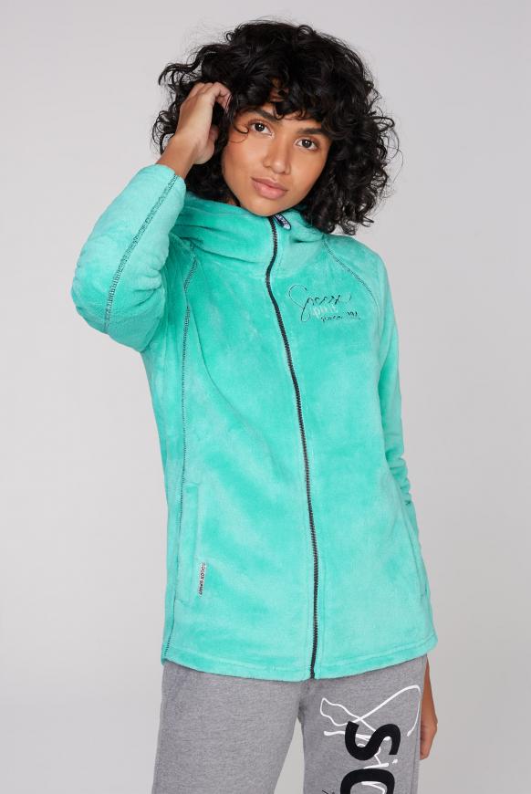 Kapuzenjacke aus Sherpa-Fleece
