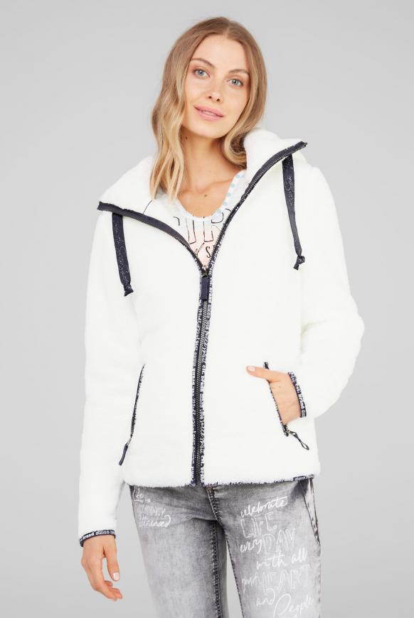 Kapuzenjacke im Sherpa-Look