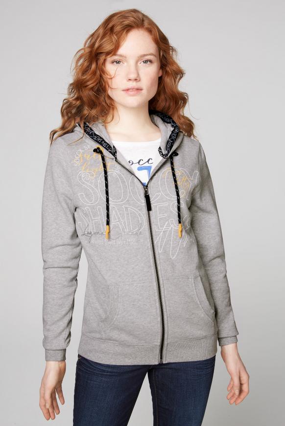 Kapuzenjacke mit Wording Prints