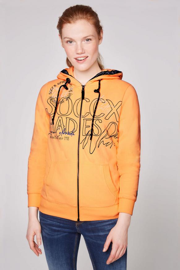 Kapuzenjacke mit Wording Prints