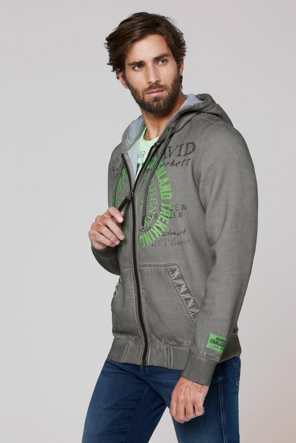 Kapuzenjacke Oil Dyed mit Logo Artworks