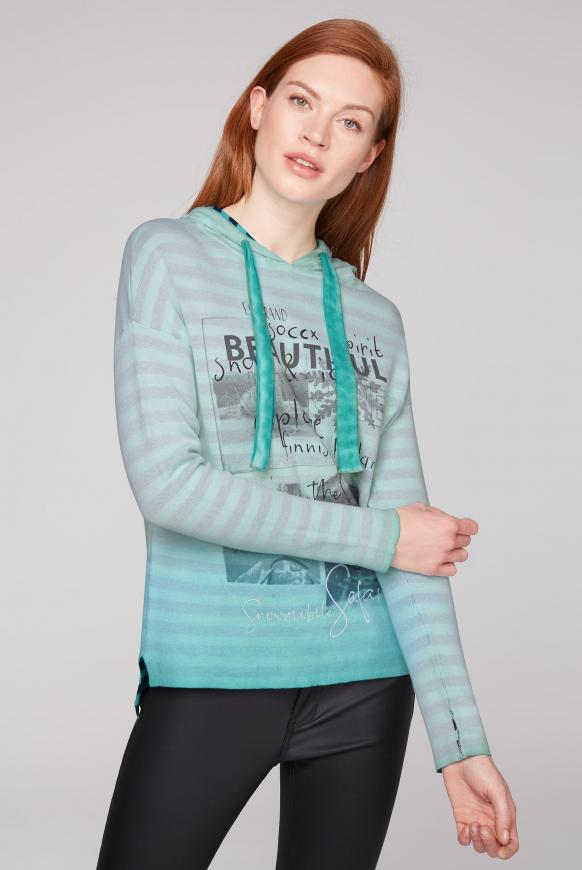 Kapuzenpullover aus Doubleface Interlock