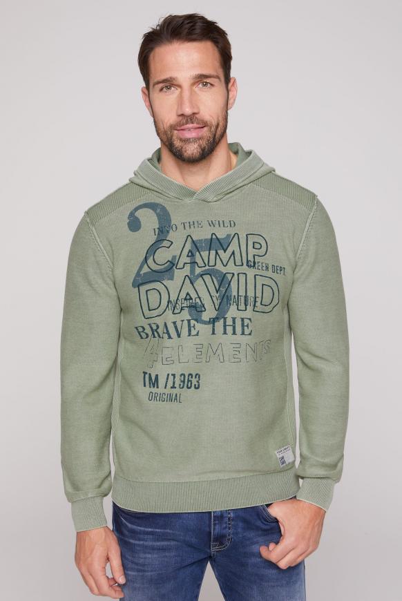 Kapuzenpullover Stone Washed mit Logo Artworks