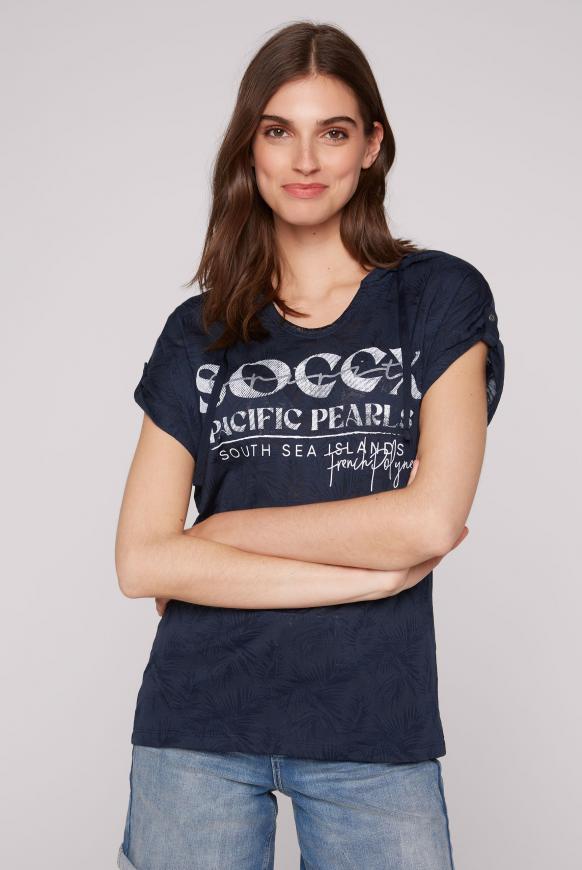 Kapuzenshirt mit Ausbrenner-Artwork