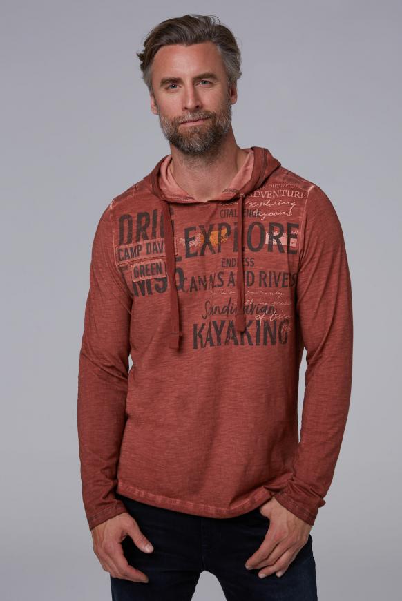 Kapuzenshirt mit Vintage-Färbung