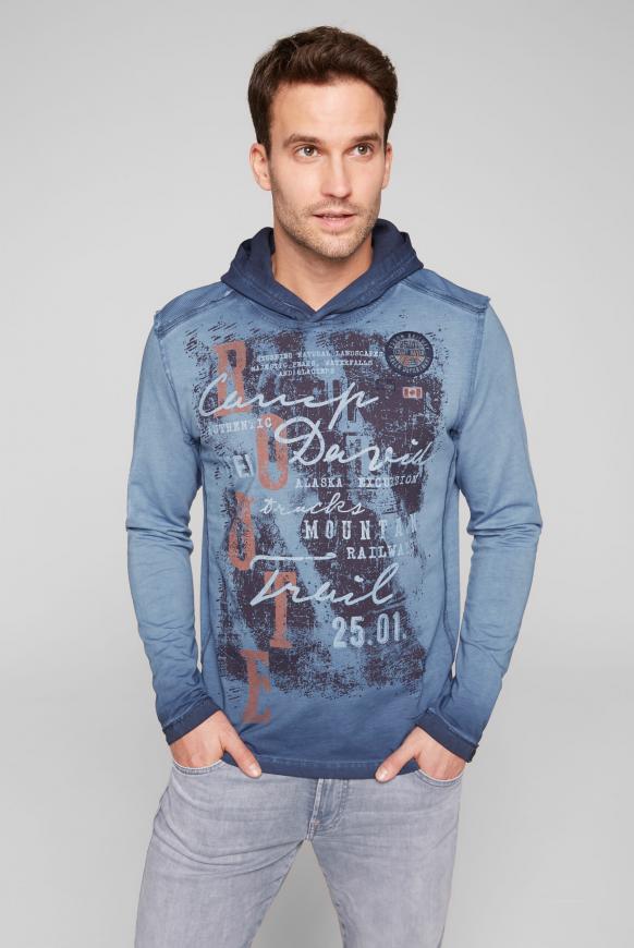 Kapuzenshirt mit Waffelpikee-Details