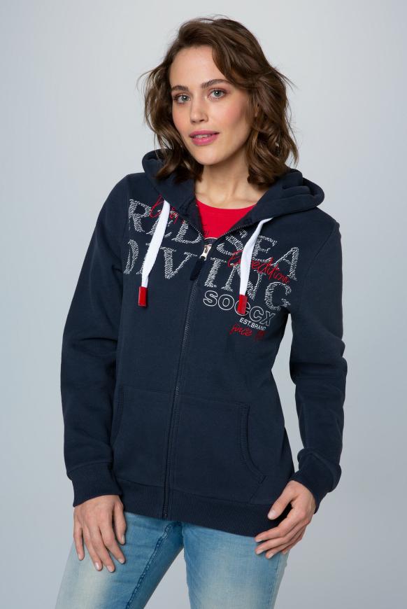 Kapuzensweatjacke mit Artworks
