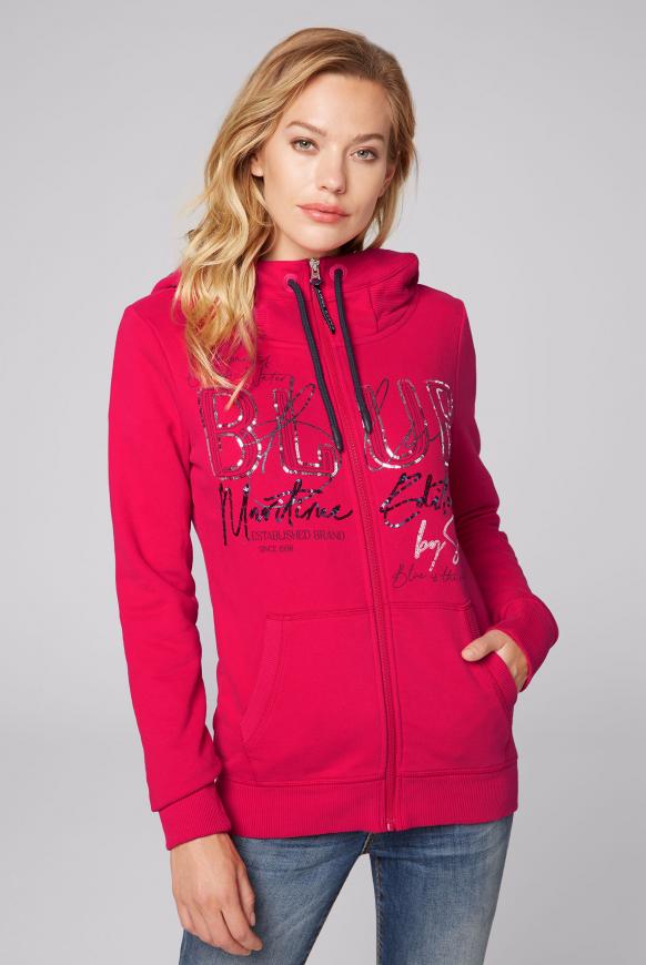 Kapuzensweatjacke mit Pailletten-Artwork