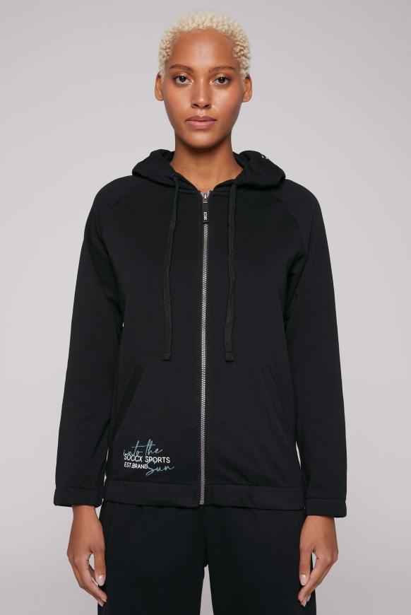 Kapuzensweatjacke mit Rücken-Artwork