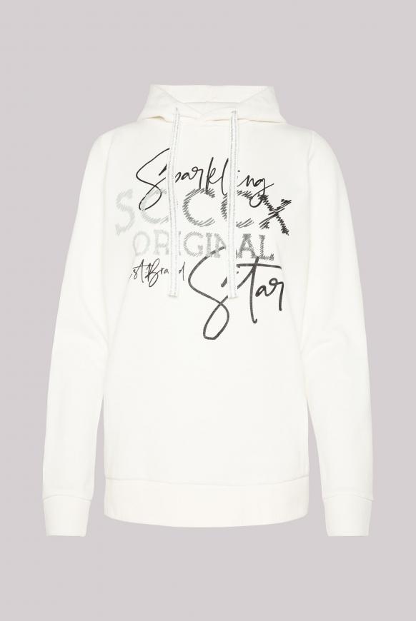 Kapuzensweatshirt mit Glitter Artwork