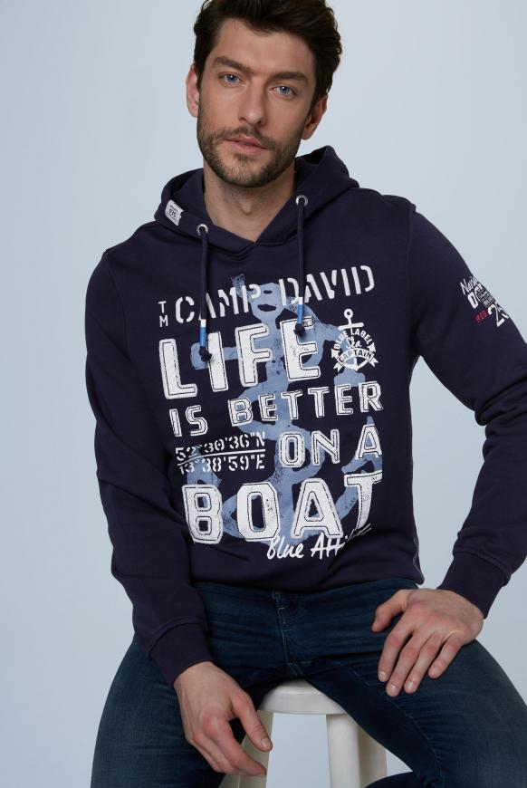 Kapuzensweatshirt mit großem Frontartwork