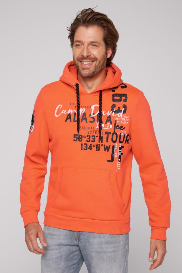 Kapuzensweatshirt mit Logo Artworks mission orange