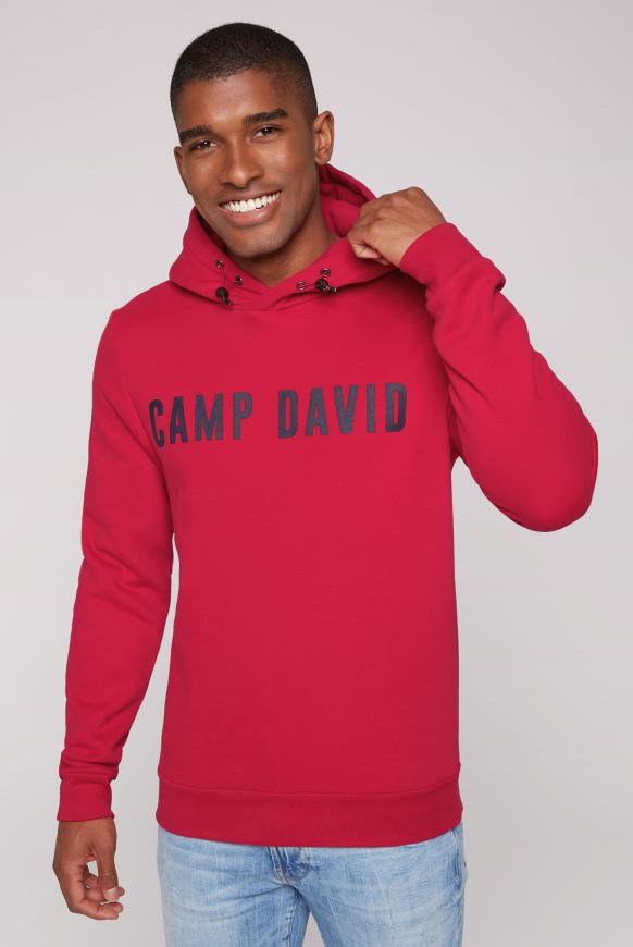 Kapuzensweatshirt mit Logo Rubber Print