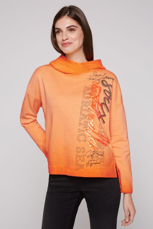 Kapuzensweatshirt mit Pailletten-Artwork