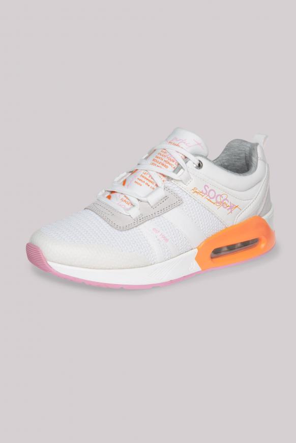 Keil-Sneaker im Strick-Design