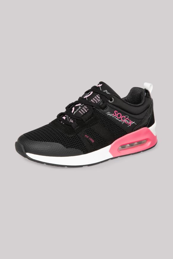 Keil-Sneaker im Strick-Design