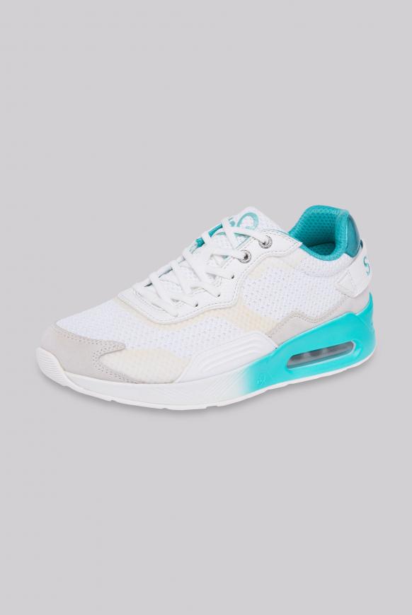 Keil-Sneaker mit Strick-Struktur