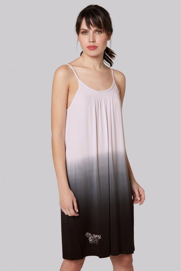 Kleid mit Farbeffekt und Spagetthiträgern