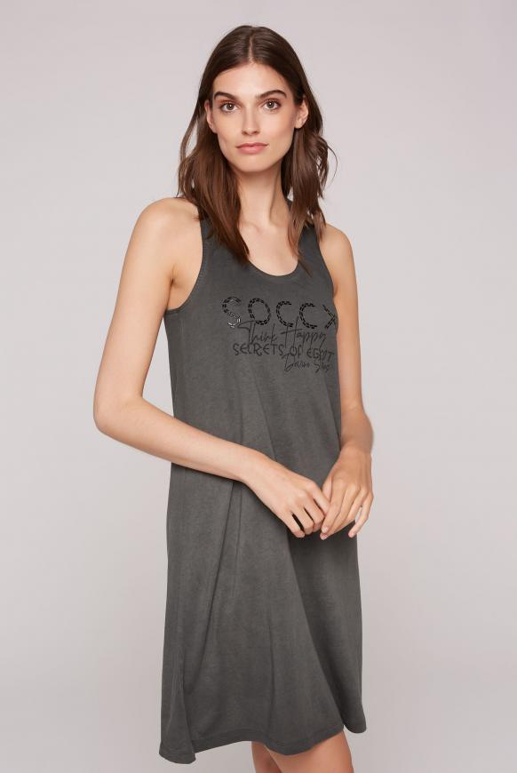 Kleid mit Logo-Artwork und Rücken-Detail black