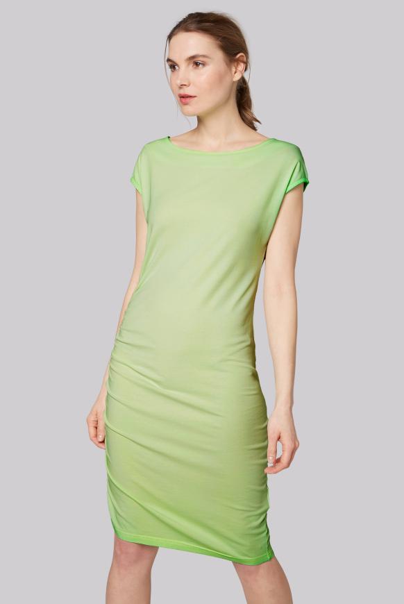 Kleid mit Seitenraffung und Back Artwork