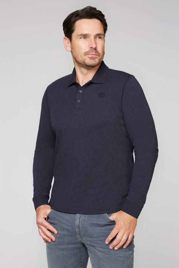Langärmliges Poloshirt Melange