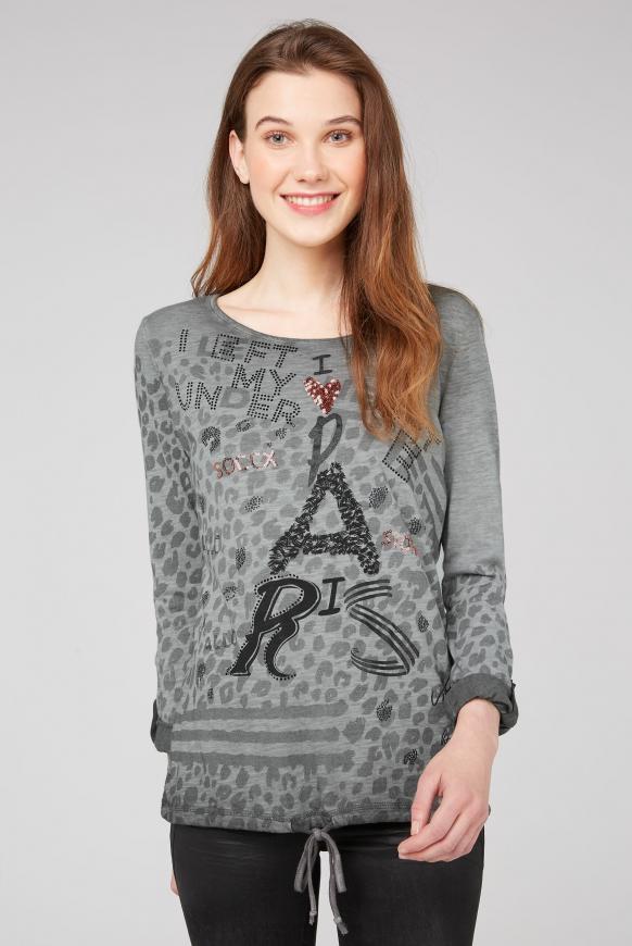 Langarmshirt mit All Over Print