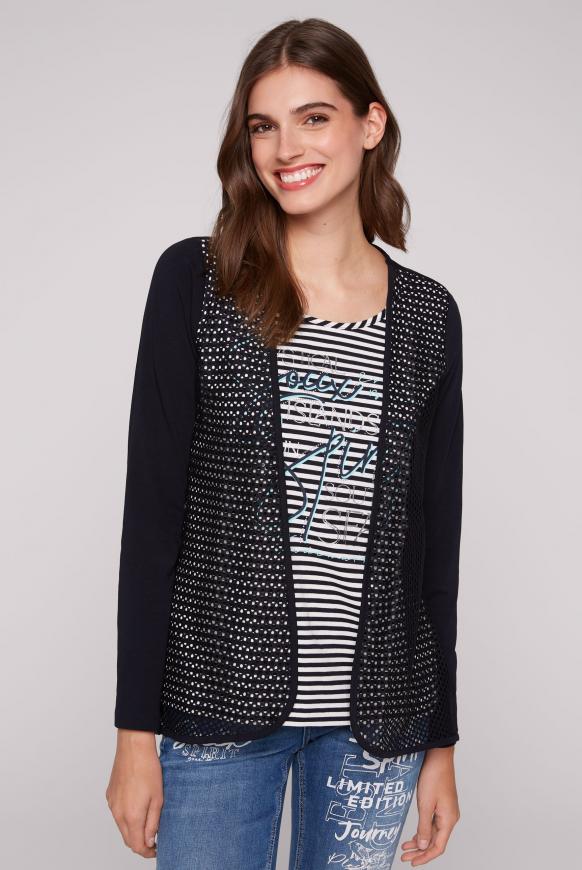 Langarmshirt mit Jacken-Layering