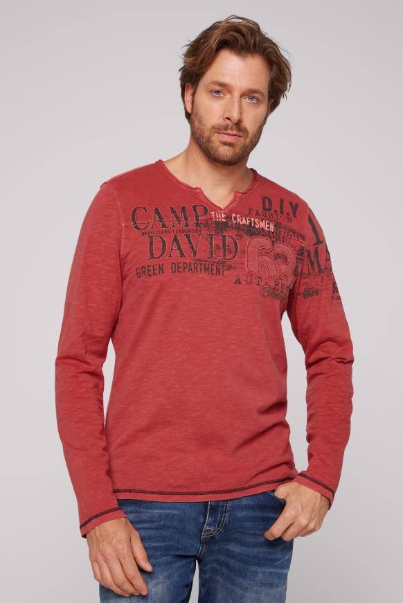 Langarmshirt mit Pikee-Einsatz