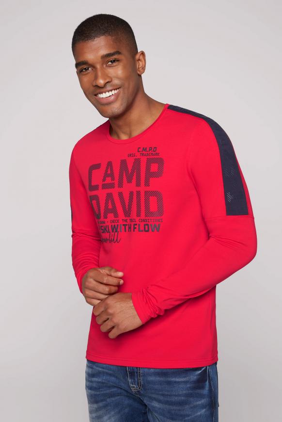 Langarmshirt mit Schulter-Artwork