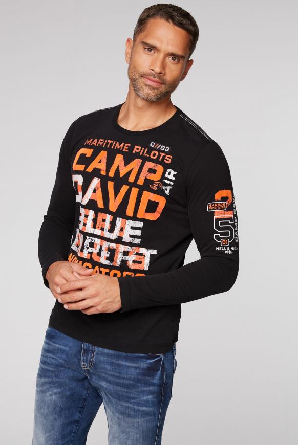 Langarmshirt mit Used Prints