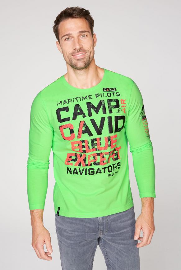 Langarmshirt mit Used Prints