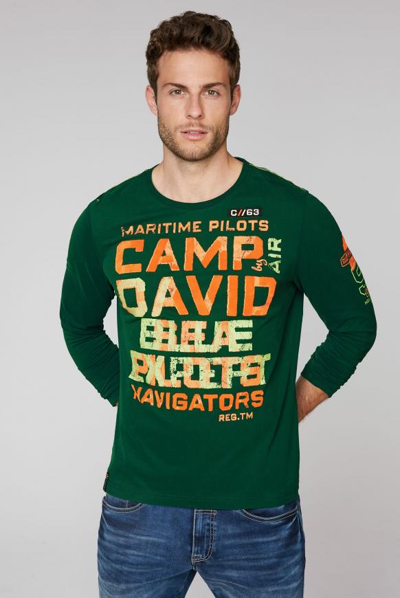 Langarmshirt mit Used Prints