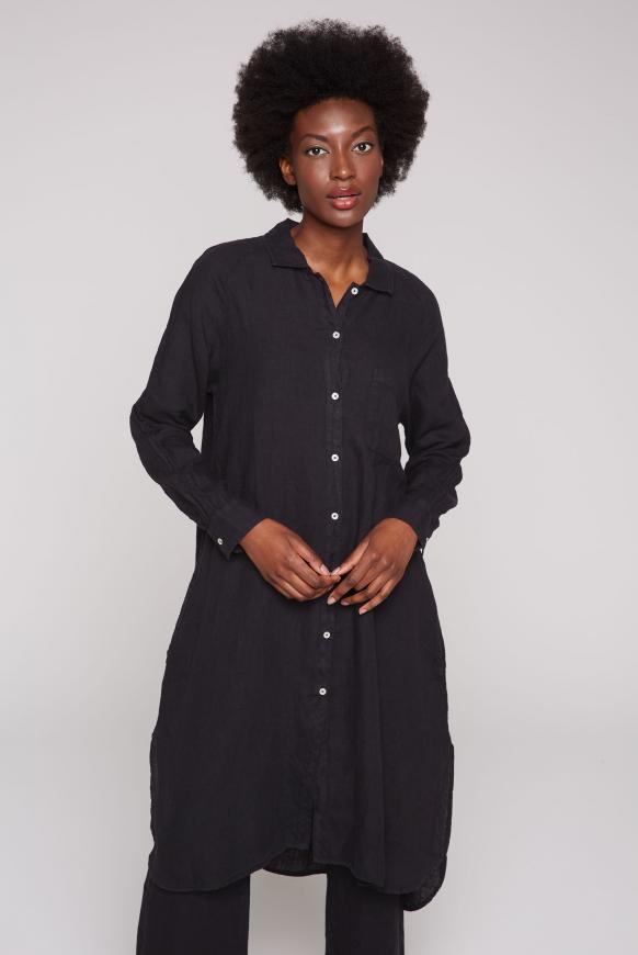 Lange Bluse aus Leinen