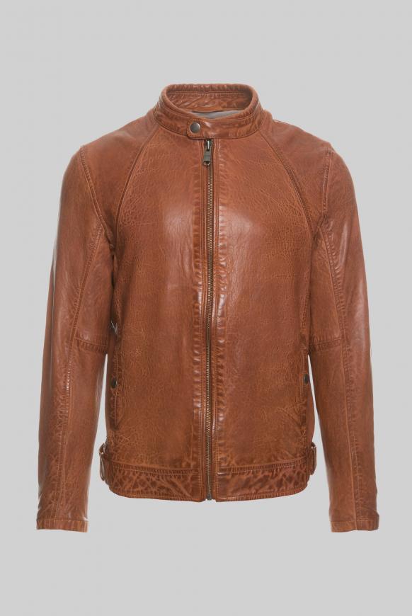 Lederjacke im Vintage Look