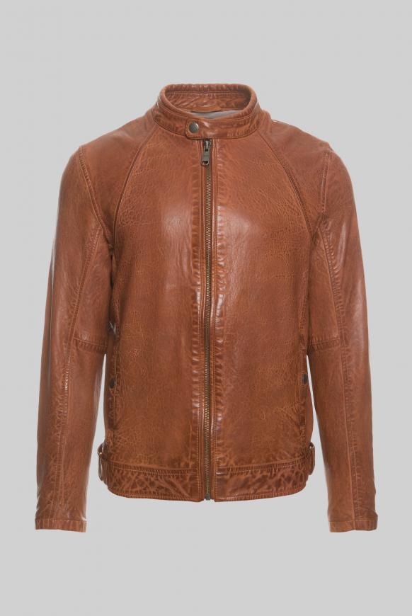 Lederjacke im Vintage Look