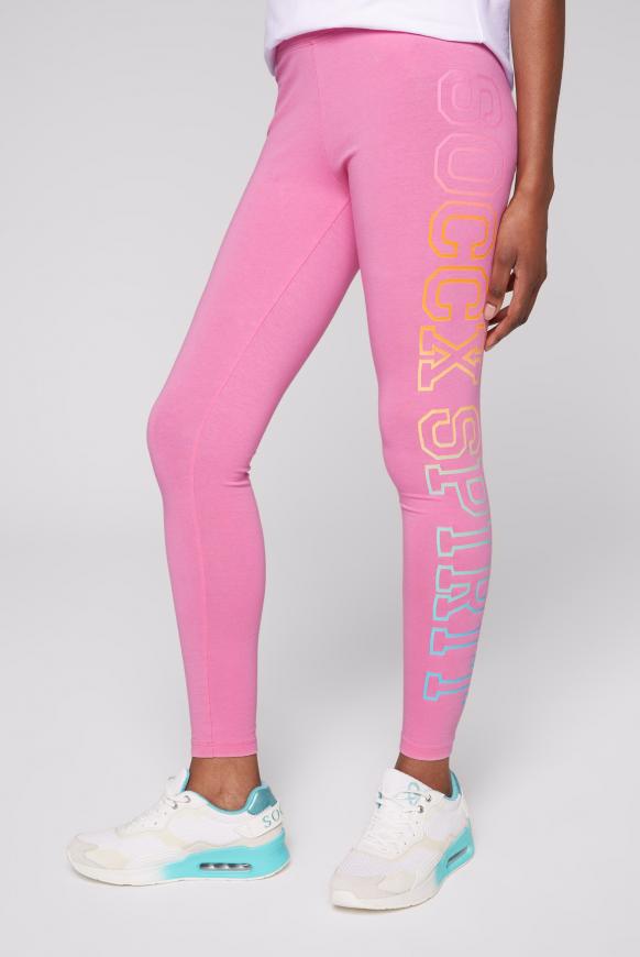 Leggings mit Rainbow Logo Print