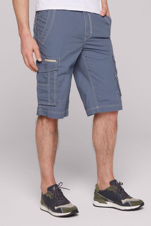 Leichte Cargo Shorts mit Logo Print lazy blue