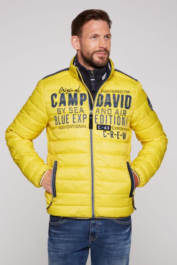 Leichte Steppjacke mit Logo Artworks