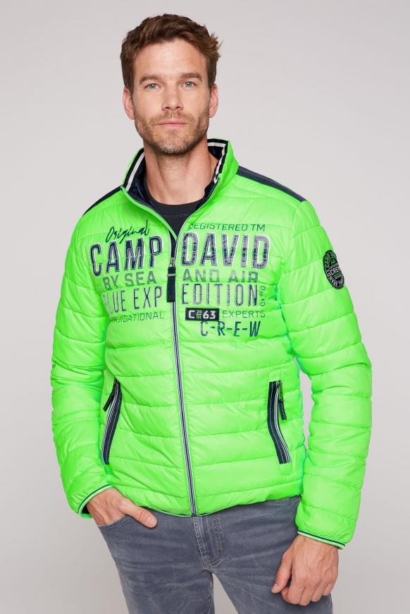 Leichte Steppjacke mit Logo Artworks