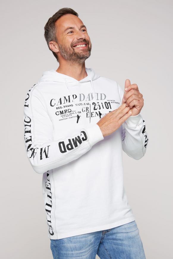 Leichter Hoodie mit vielen Logo Prints