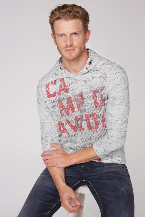 Leichtes Kapuzenshirt mit Used Prints