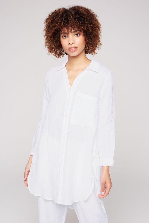 Leinenbluse im Tunika-Stil