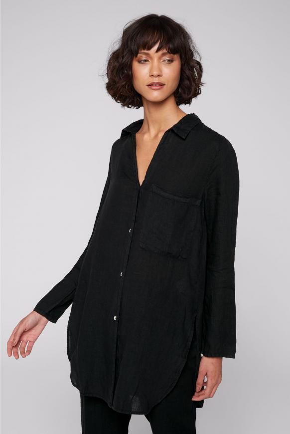 Leinenbluse im Tunika-Stil