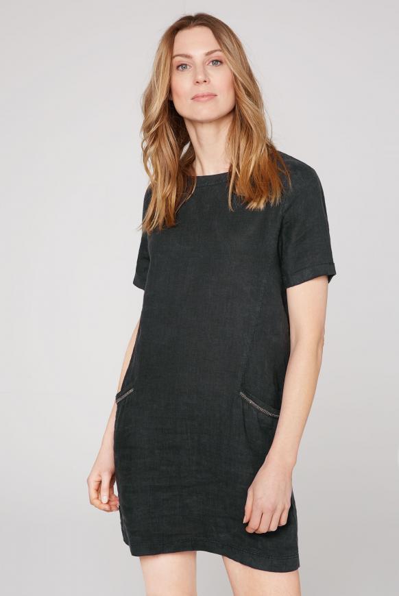 Leinenkleid mit Taschen