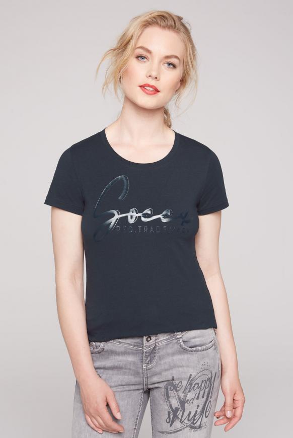 Logo T-Shirt mit Foliendruck