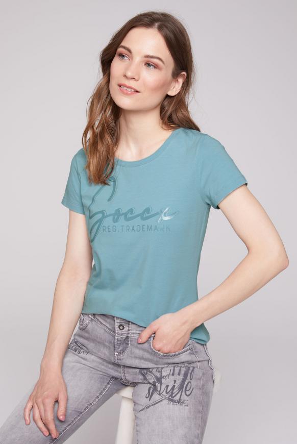 Logo T-Shirt mit Foliendruck