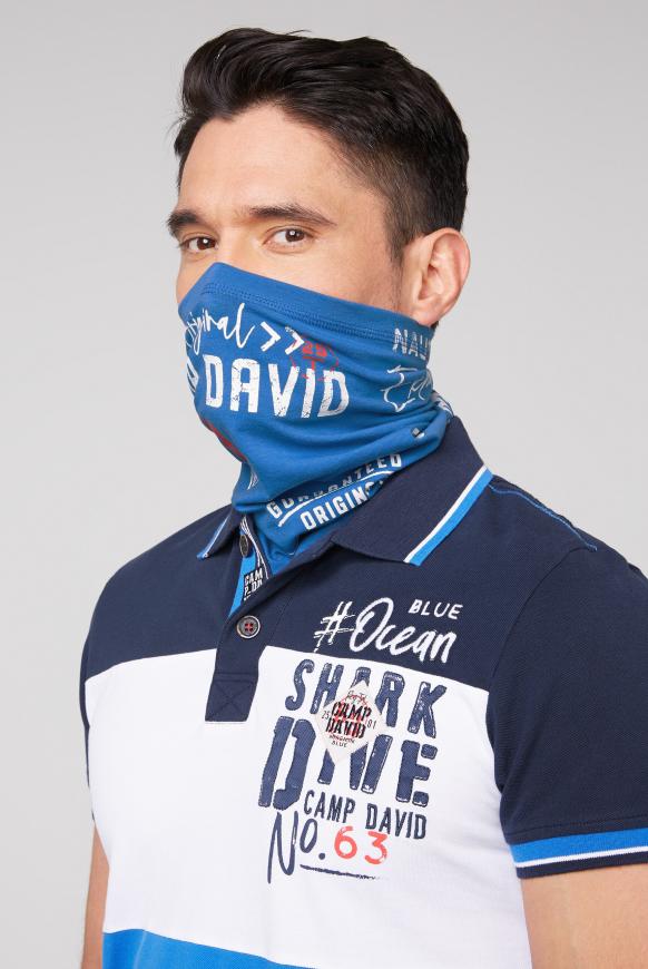 Loop-Schal-Maske mit Used Print