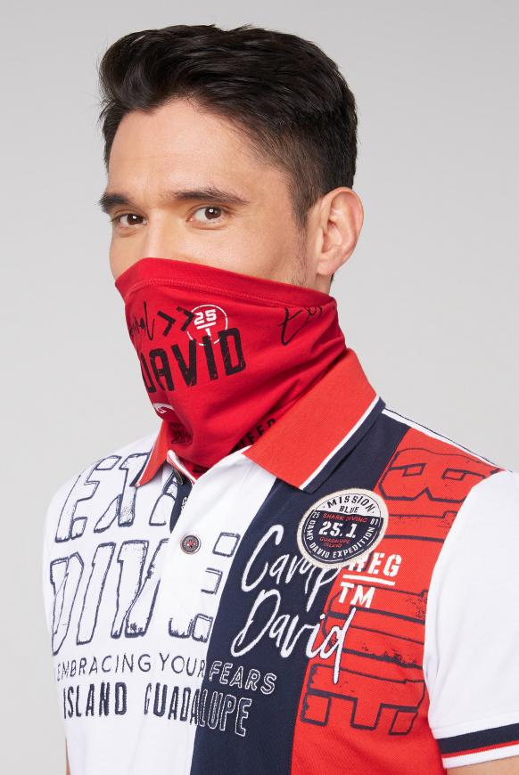 Loop-Schal-Maske mit Used Print