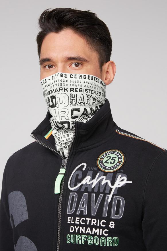 Loop-Schal-Maske mit Used Print