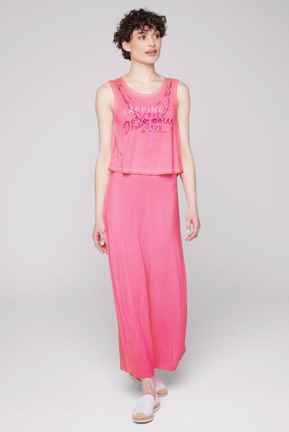 Maxikleid im Layer Look mit Print